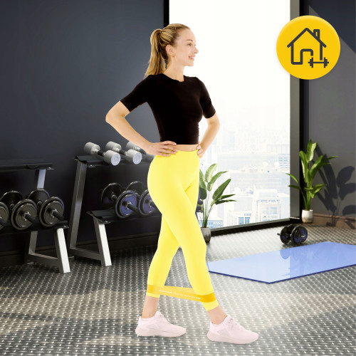 Резинка для фітнеса  4FIZJO Mini Power Band 0.8 мм 5-10 кг Yellow - фото №4